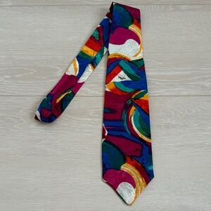 3/$10 Caruso Colorful Abstract Men's Tie
